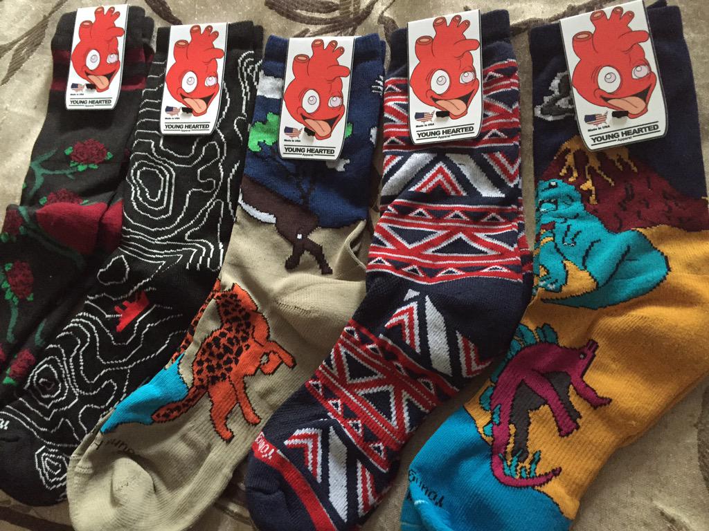 jerseymikebrian's tweet image. So excited my new @_YoungHearted socks were delivered today!!! @SandersCommings #sockswithstyle #socks