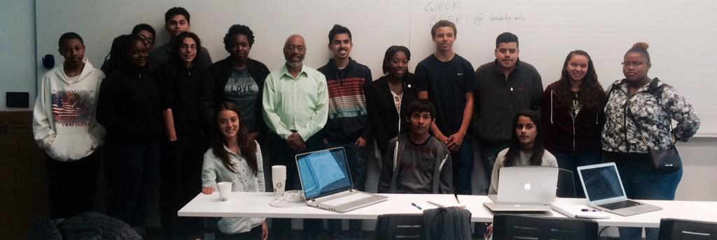 NasaNovas's tweet photo. Students from our collaboration with @RealmCharter and @vip_gupta meet @UCBDiversity Vice Chancellor Gibor Basri. http://t.co/eCXsWySZns