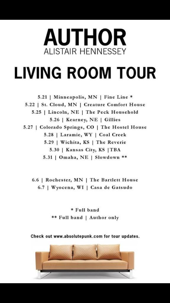 AlistairHenness's tweet photo. First acoustic set of the Living Room tour tonight with @weareauthor at Creature Comfort House in St. Cloud! http://t.co/zS7D9frnXb