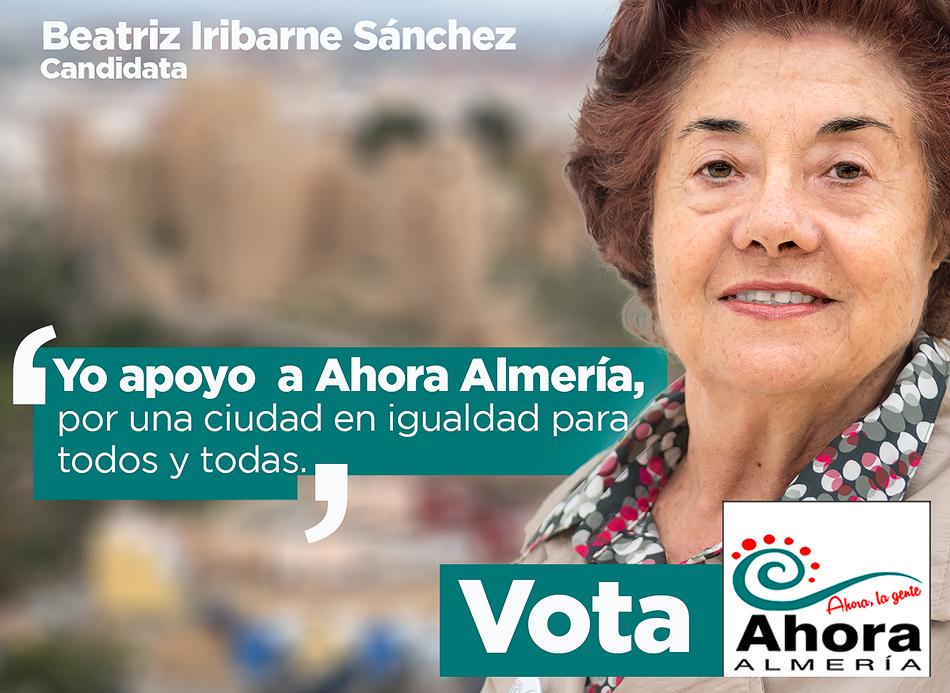 Beatriz Iribarne gente de AHORA #Almeria por una ciudad en igualdad para tod@s #YoVotoAhoraAlmeria