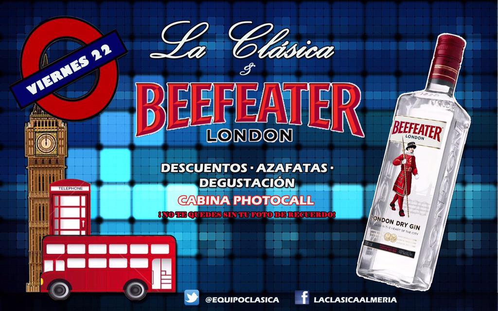 EquipoClasica's tweet photo. Esta noche...fiesta BEEFEATER!!!!! Descuentos, azafatas, degustación, cabina photocall y mucho más!!!! http://t.co/Ip6PuKZQGX