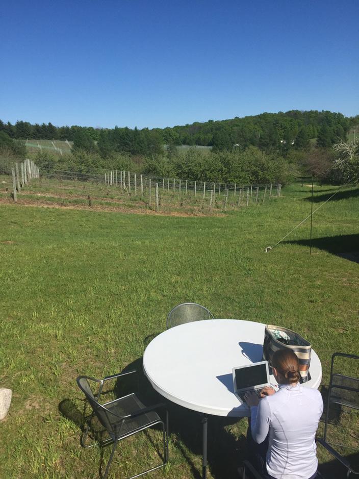 mamatridoc's tweet photo. Can't think of a better place to write. #lmawby http://t.co/ee4E3lXDhc