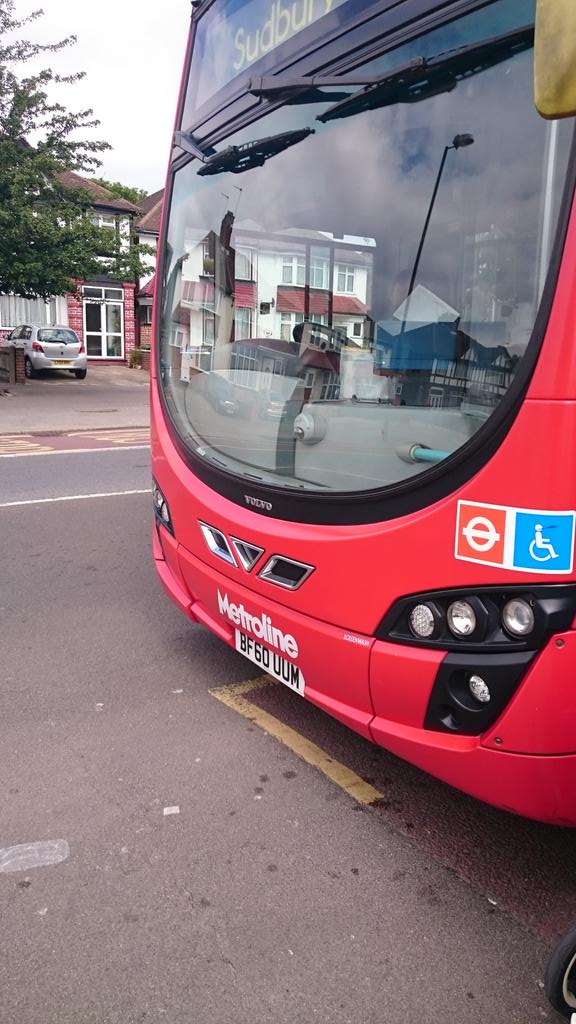 Mrs_H_Finch's tweet photo. @TfL @TfLBusAlerts @LDN_gov #disgusting #18bus #noheart #womendriver 2:45pm Flamsted Ave .Almost crashed in2babyspram http://t.co/E2MJ42yLBO