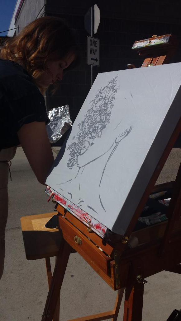 Come say hi + check out <a href="/VagabondStudios/">VagabondStudios</a> doing some live art <a href="/DOSECoffeeCo/">Dose Coffee˚</a>.Purchase a ticket for chance to take home!