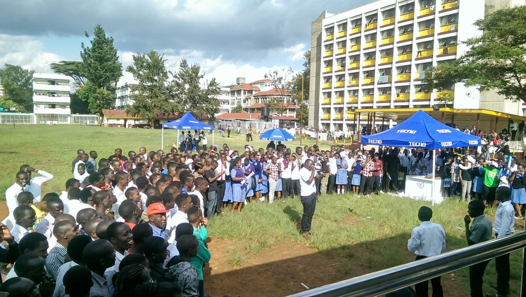 BrandAfrikaLtd's tweet photo. The atmosphere at KMTC earlier today. #BoomClubChallenge with @TecnoMobile254 http://t.co/5Q517iJHu4