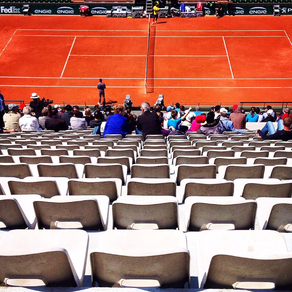 Guill_DS's tweet photo. Après-midi @rolandgarros ! #QualifRG #RG15 🎾 #RolandGarros #FrenchOpen http://t.co/1mM3zln3sS
