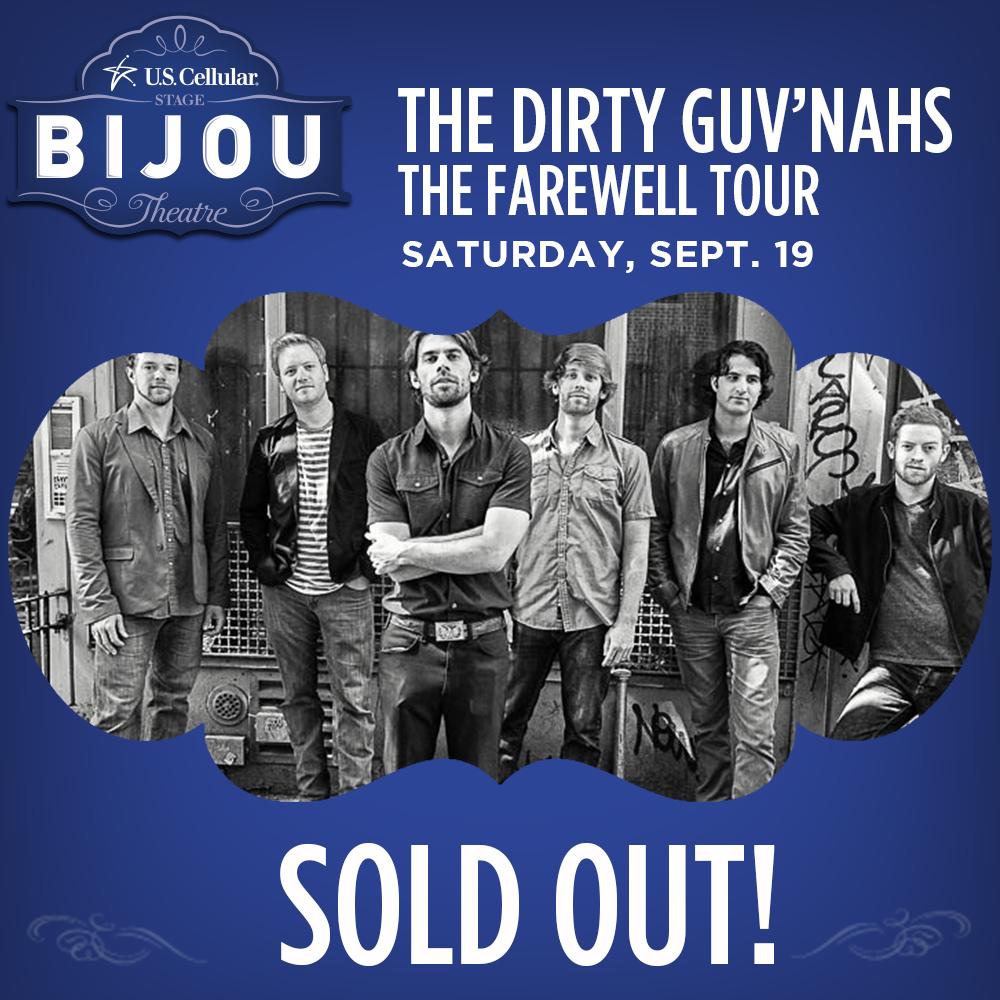 We're SOLD OUT for <a href="/dirty_guvnahs/">The Dirty Guv'nahs</a> 9/19 show! Hate to see you go, but excited to watch you leave! #knoxrocks