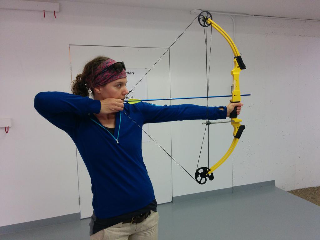 nitwild's tweet image. We tried out #archery recently. Stacy was a natural! I was absolutely awful. Gotta be ready for a #zombieapocalypse