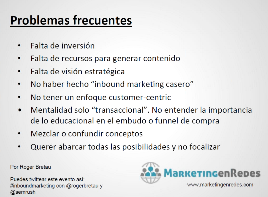 semrush_es's tweet photo. Problemas frecuentes del #inboundmarketing El #webinar con @rogerbretau http://t.co/57M7QTNgze