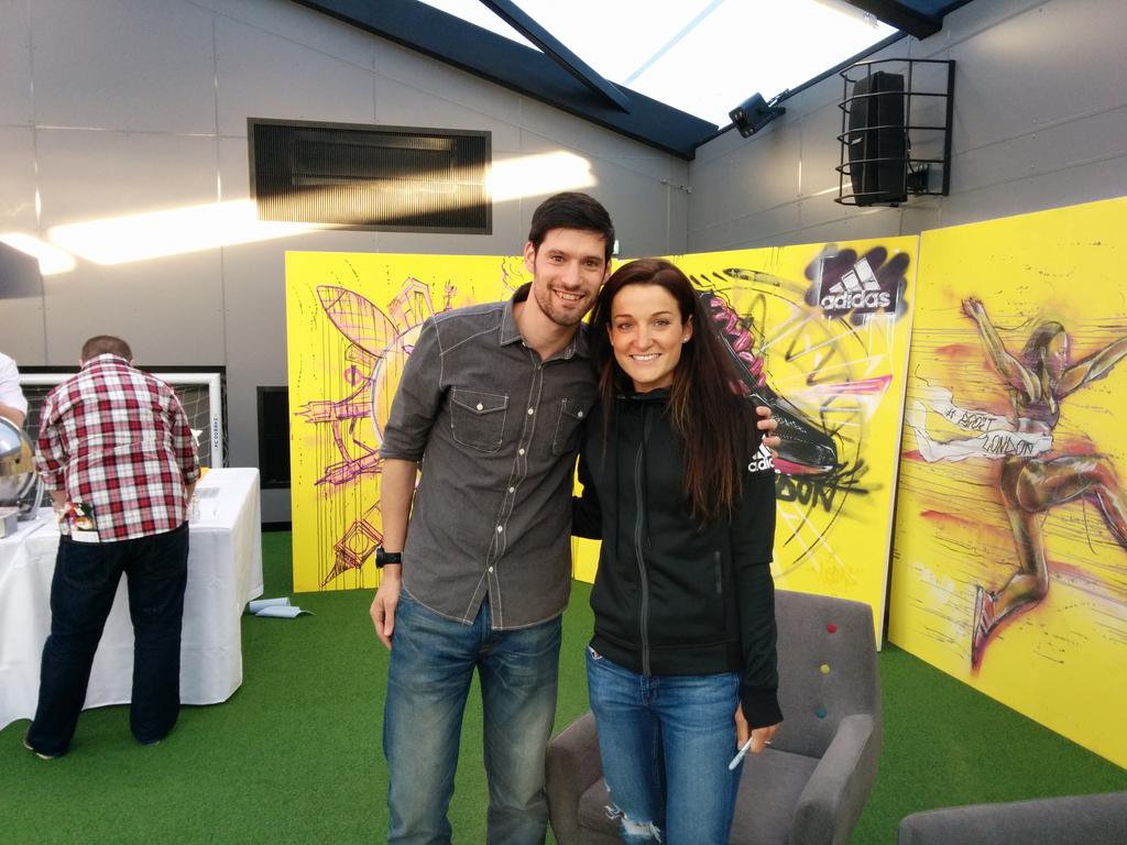 RFTsportscience's tweet photo. Thanks to @L_ArmiTstead, I now know why I'm slow...I don't eat enough cheese. #hatecheese #lovelizzie @adidasUK #AT3 http://t.co/X3SiXbDgS8
