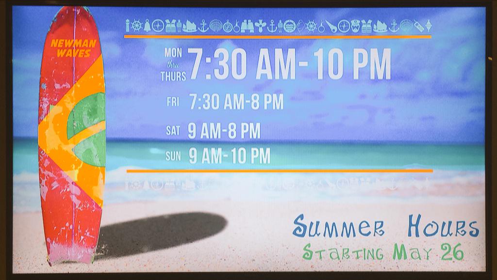 KKGeniusZM's tweet photo. Starting 5/26, Newman Library will follow this special summer schedule. Don't worry, there's plenty of study time! http://t.co/6RbVRC0qoU