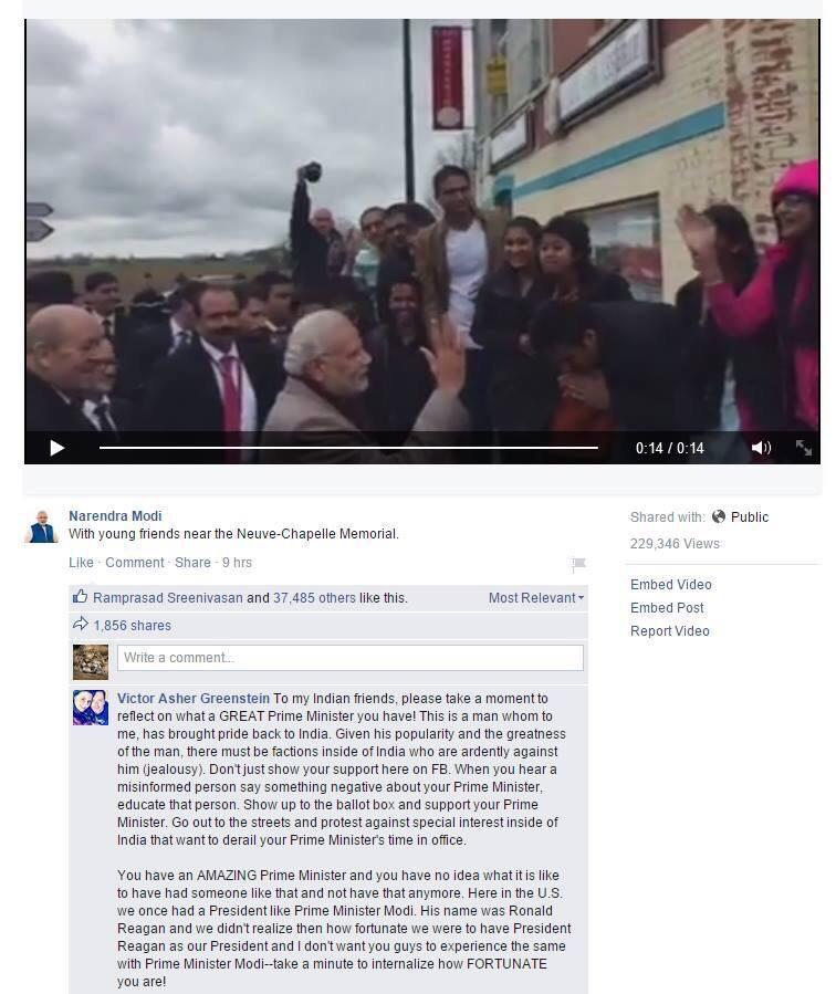 DrJwalaG's tweet image. Modi Foreign visits have given msgs 2 our Seculars n Presstitutes ! Check out #ModiWinsHearts #ModiInFrance