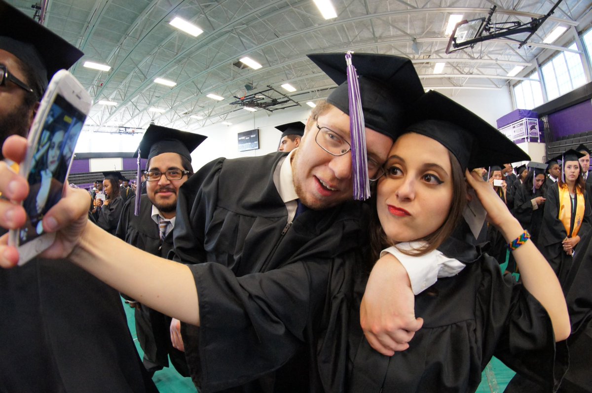 raygilmer's tweet photo. Lots of smiles & selfies for #MCGRAD2015 experience commencement @montgomerycoll @DrPollard_MC http://t.co/advjlM20Ye