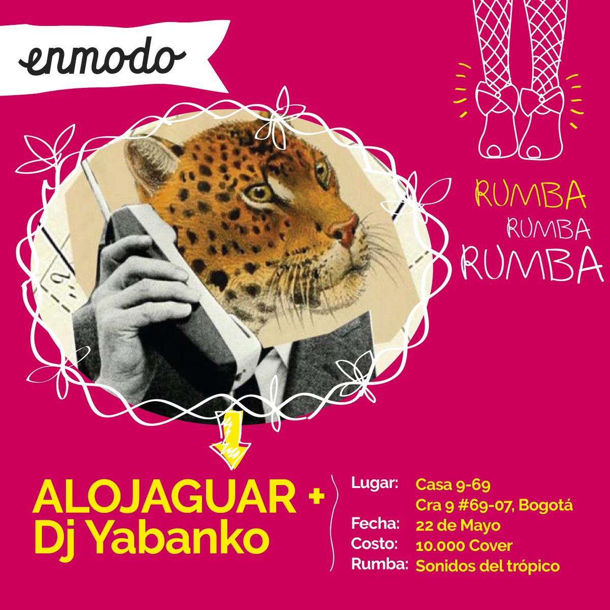 _enmodo's tweet image. #EnmodoRumba: ALOJAGUAR + Dj Yabanko @casa969  &amp;lt;22 de Mayo&amp;gt;