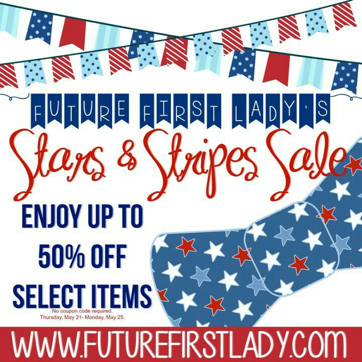 BrunetteYankee's tweet photo. MEMORIAL DAY SALE going on now!  Get 50% off select items and an additional 10% off when you use the code MarieP! 💙❤🐘 http://t.co/yZ2Srw8nTK