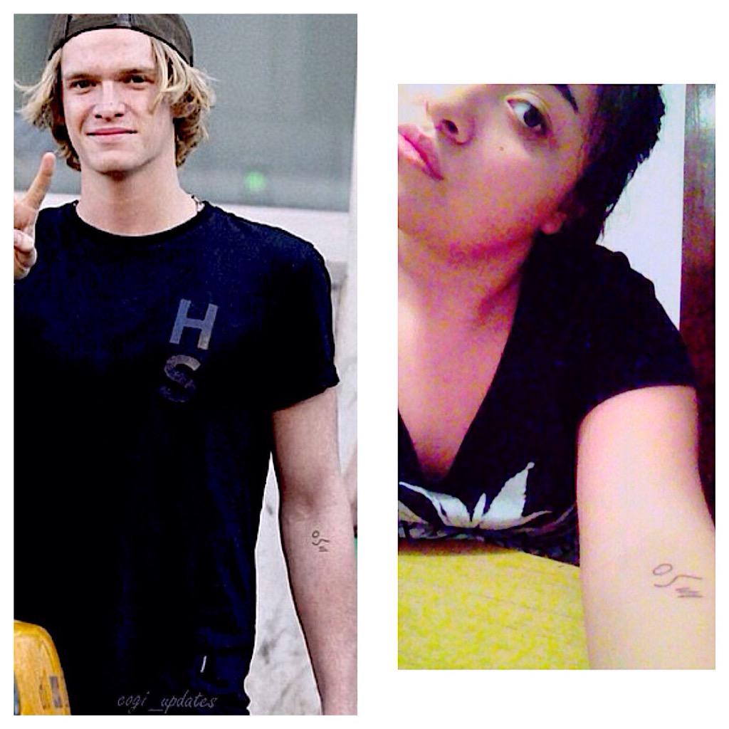 MeliLadino's tweet photo. Twins✌🏻️ @CodySimpson! #SunWaterEarth #FREE http://t.co/l3kODYbSOZ
