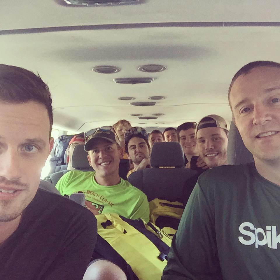 The SpikeVan is locked and loaded!! Here we come #Nashville Grand Slam! #Spikeball #Jointhemovement