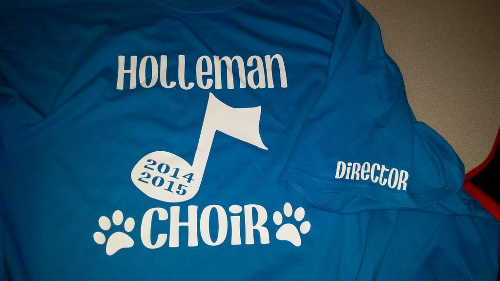 HES_Music's tweet photo. One of our awesome choir parents made these FABULOUS 2014-2015 choir shirts!  Our students love them! http://t.co/nz5nEoVhHh