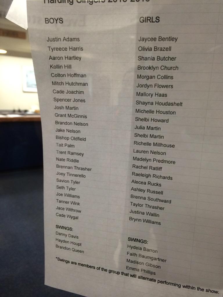 HardingSingers's tweet photo. Marion Harding Singers and Xtreme 2015-2016. Congrats!! 🎉 http://t.co/rGYj4NRdBn