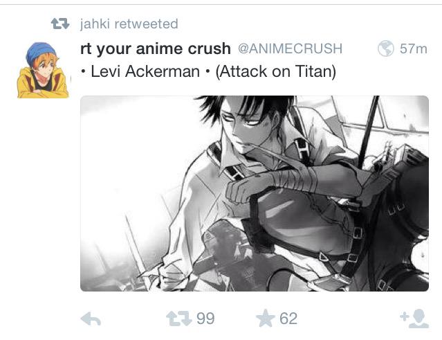 rt your anime crush on Twitter: 