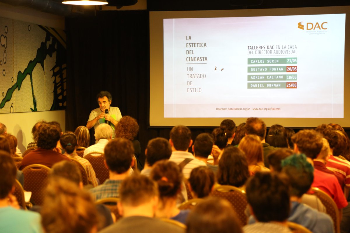 Talleres DAC en la Casa del Director Audiovisual.Comenzaron a pleno gracias a todos y al gran Carlos Sorín <a href="/OtroSorin/">Carlos Sorin</a>