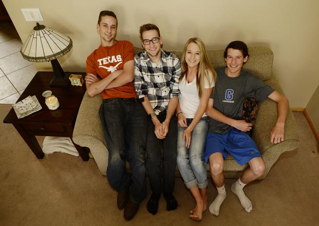 denverpost's tweet photo. #Magoon quadruplets finish high school, head out solo: http://t.co/uEJUKUFgxx @jasonblevins @RJSangosti http://t.co/IoDPNSgLuf