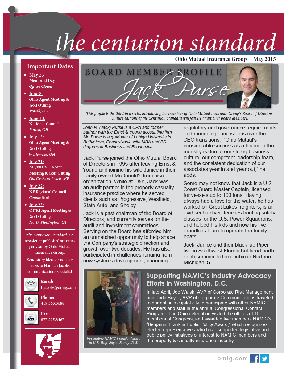 The May 2015 edition of the Centurion Standard is now available! Read it here: buzz.mw/b6jqu_n