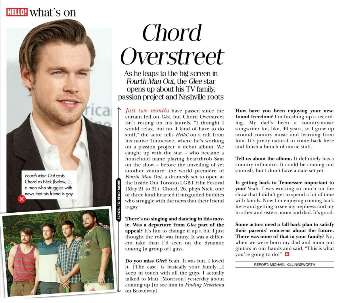 OverstreetCNews's tweet photo. [NEWS] @chordoverstreet interview with @HelloCanada http://t.co/DHUZBiQLEg http://t.co/09upl5tffZ