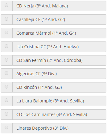 futbolcarrasco's tweet photo. Candidatos Mejores Equipos 14-15. C. Senior. @castilleja_cf @islacristinafc @SalermPG @AlgecirasCF @CDRinconOficial http://t.co/eJcX1t4LtX