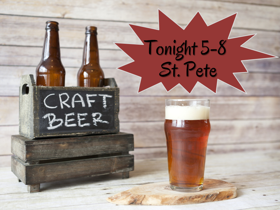 #Free #craftbeer tasting tonight 5-8pm at our #StPete store. And don't forget to create your own 12-pack and save 5%