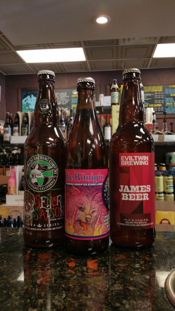 HarvestCountry's tweet photo. weird beers... #harvesthasit... very excited to try @EvilTwinBrewing #JamesBeer w/ olives & strawberry... http://t.co/IJaXS3SgXn