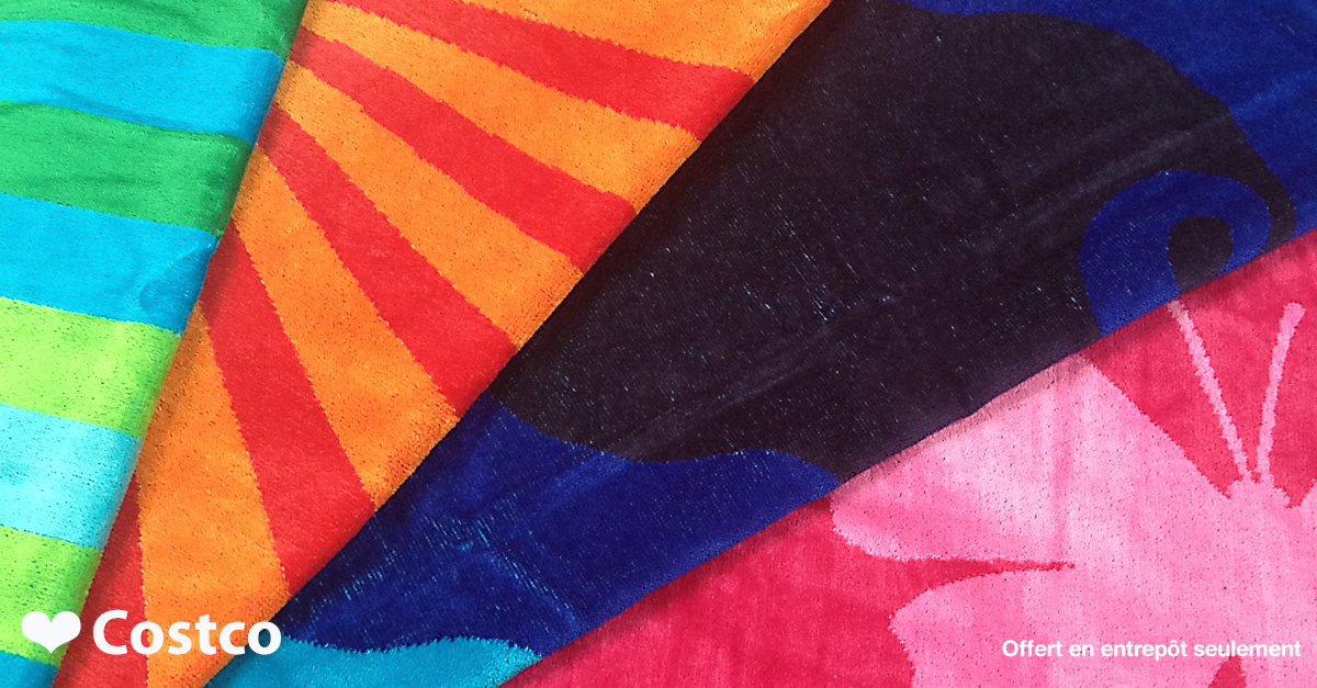Costco Canada on Twitter "Besoin d'une serviette de plage? Il y en a