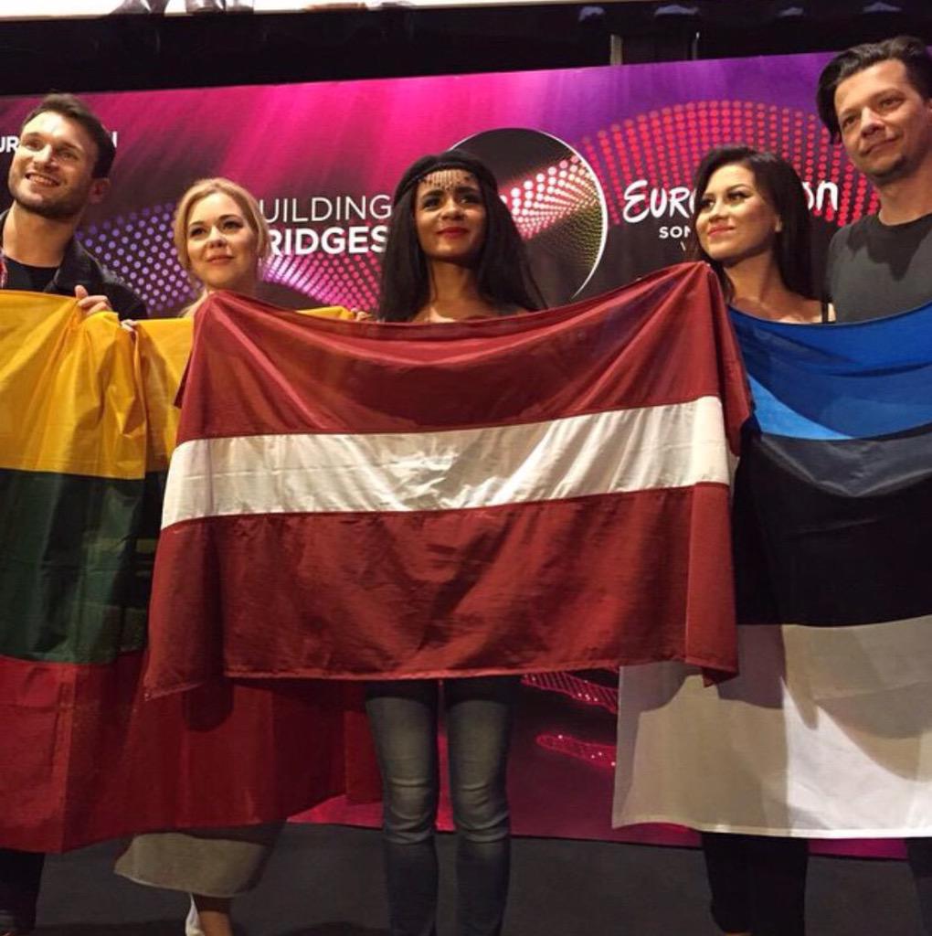 SupernovaLTV's tweet photo. Baltic countries united! #eurovision #EurovisionSongContest http://t.co/XHSbfWcurr