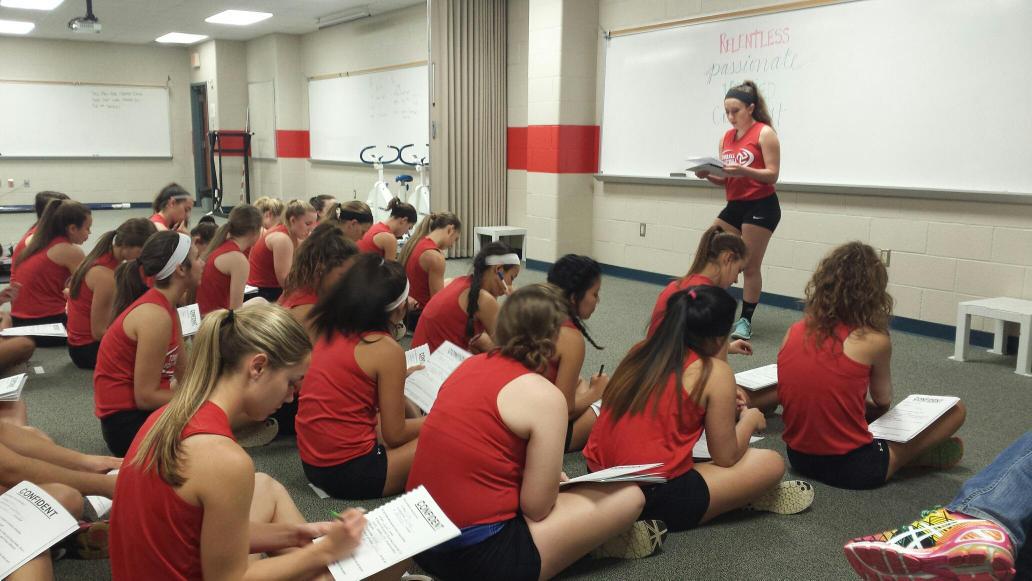THSCougarsVB's tweet image. Boot camp day 4. Another team to competition. #confident #CougarPride #startingtoclick