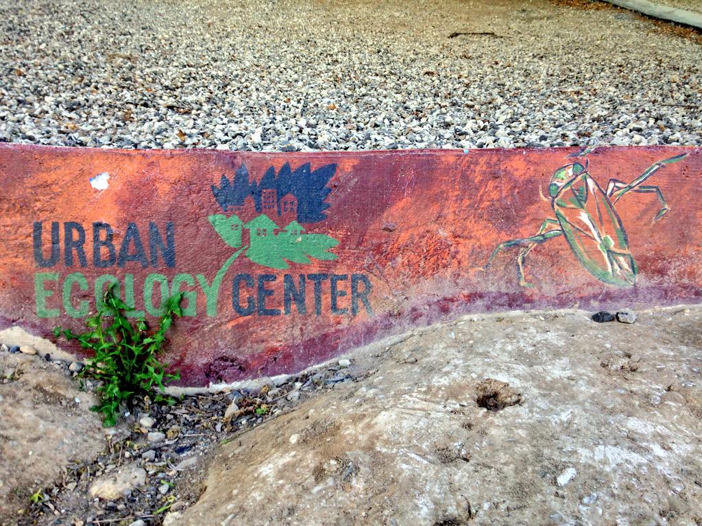mtbogan's tweet photo. Great post- #2015SFS trip to Milwaukee's @urbanecology Center. Aquatic invertebrates painted on the wall along trail! http://t.co/fSLB4MvHZF