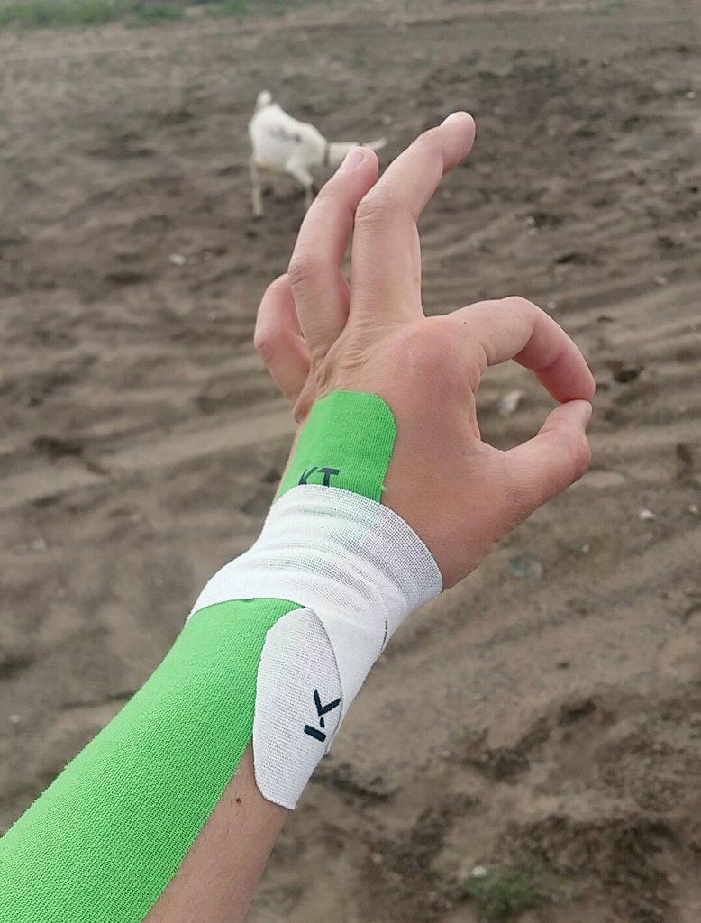 kaitlynhansen15's tweet photo. S/O to @KTTape for keeping this cowgirl healthy enough to compete for the last year! #notjustforrunners http://t.co/XU3AmutIY2