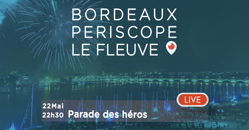 BordeauxTourism's tweet photo. La "Parade des Héros" va commencer... Suivez la soirée en direct sur #Periscope ! http://t.co/FsjFljdOIA #BFF2015 http://t.co/gP7Hon7dmd