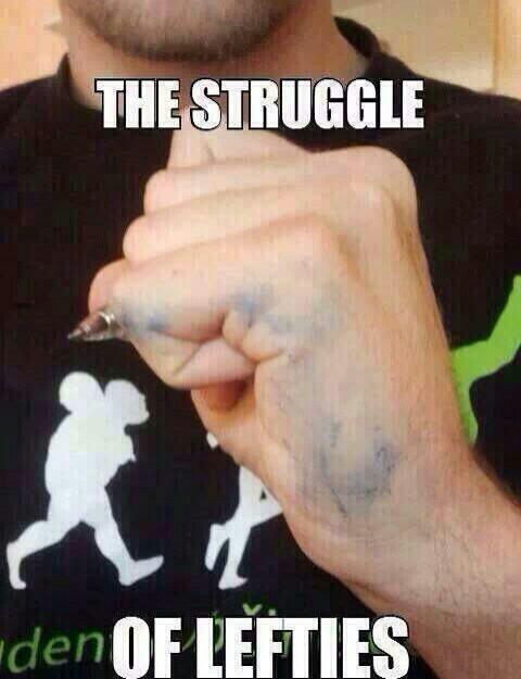FunnyQuotees's tweet photo. Only lefties will understand this.. http://t.co/IRDvxaEMfa