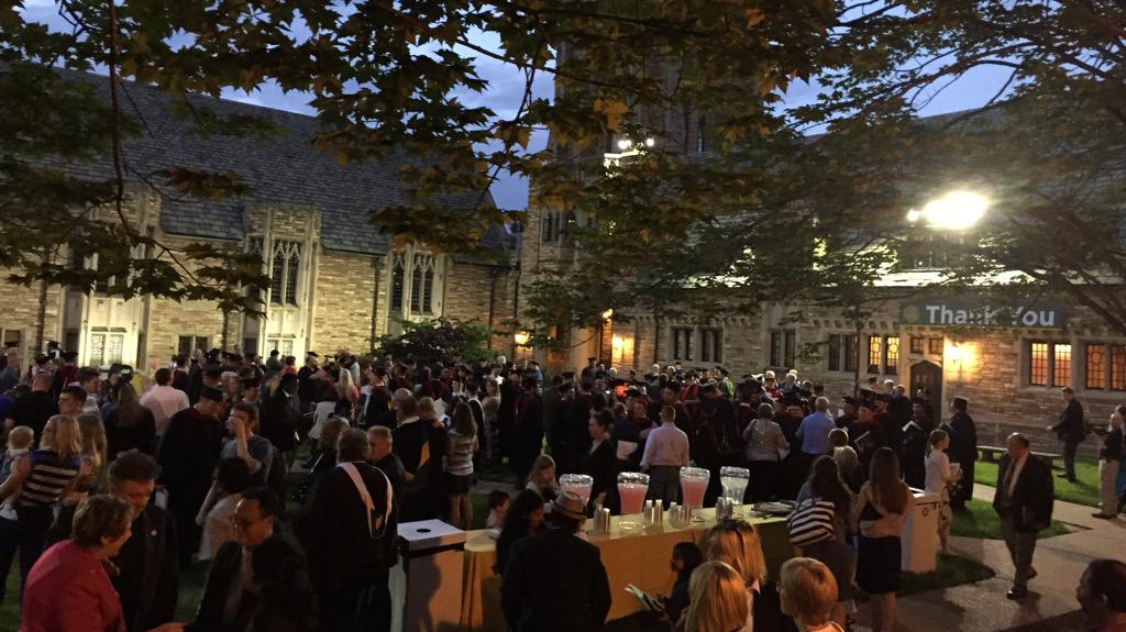 ConcordiaSem's tweet photo. And it's a wrap! Congratulations graduates. #CSLgrad #quad http://t.co/vwGGmT8gwk