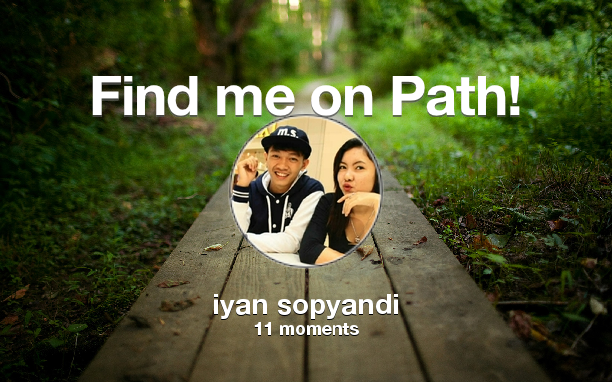 Find me on #Path now! Go to: path.com! #thepersonalnetwork
