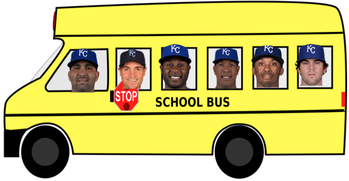 SPORTalkRoyals's tweet photo. No doubt about who's driving the bus tonight. #KMO #DriveTheBus #ForeverRoyal #Hud http://t.co/05h2eUhSlx