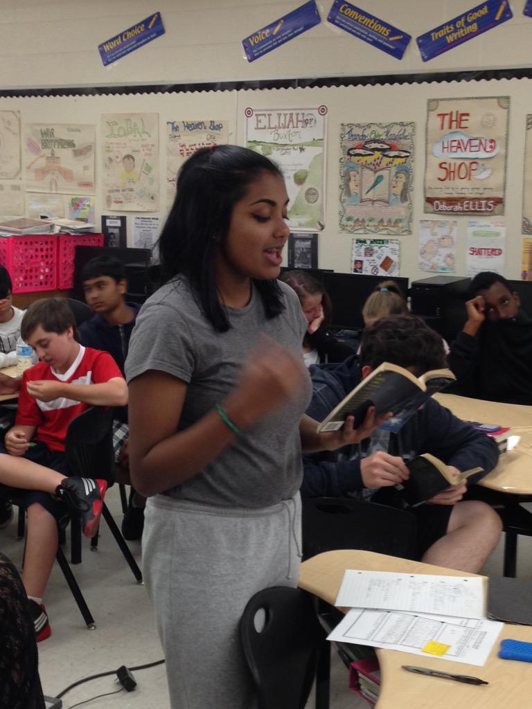 Amazing critical thinking during our debate! "Is Johnny guilty of murder?" #The Outsiders @hillsidehornet