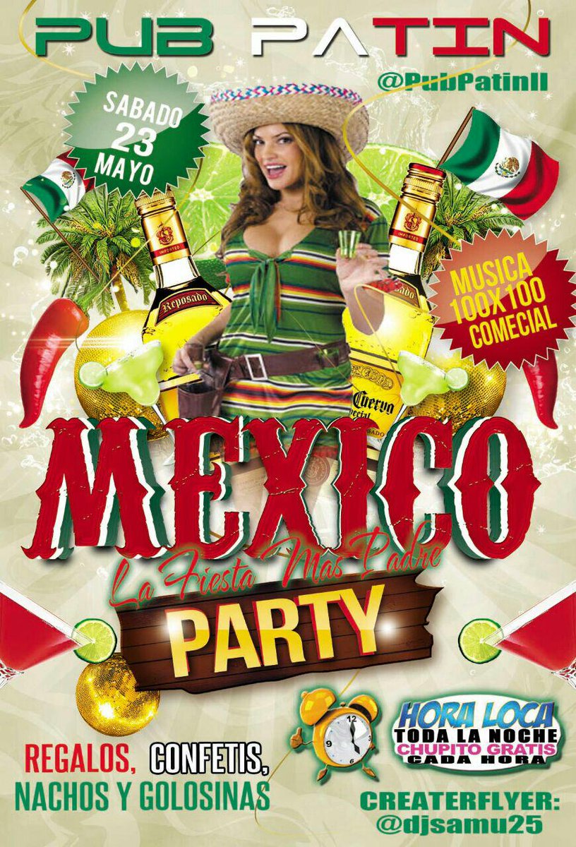 MEXICO PARTY DECORACION TEMATICA GOLOSINAS MUSICA 100 X 100 COMERCIAL Y REGETON Y EL TEQUILAZO PUPPATINESLAMODA