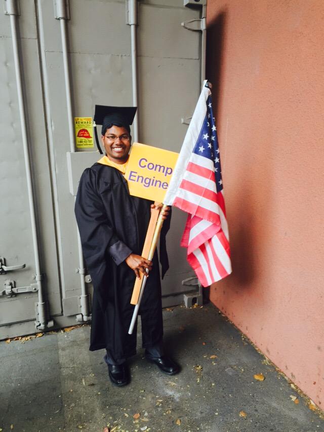 SrinivasBelide's tweet photo. #SJSUEngrGradS15 http://t.co/oI9bzo9oK2