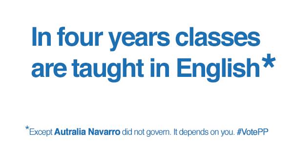 MariaAustraliaN's tweet image. On BILINGUAL education, read the small print, please. #WorkingDoingGrowing  #VotePP