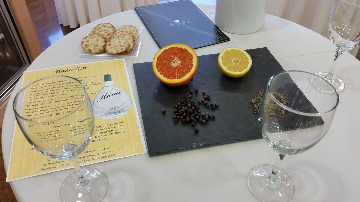 From our tasting event in #sanfrancisco. No better way to end a long workday than a delicious #gin #tasting.