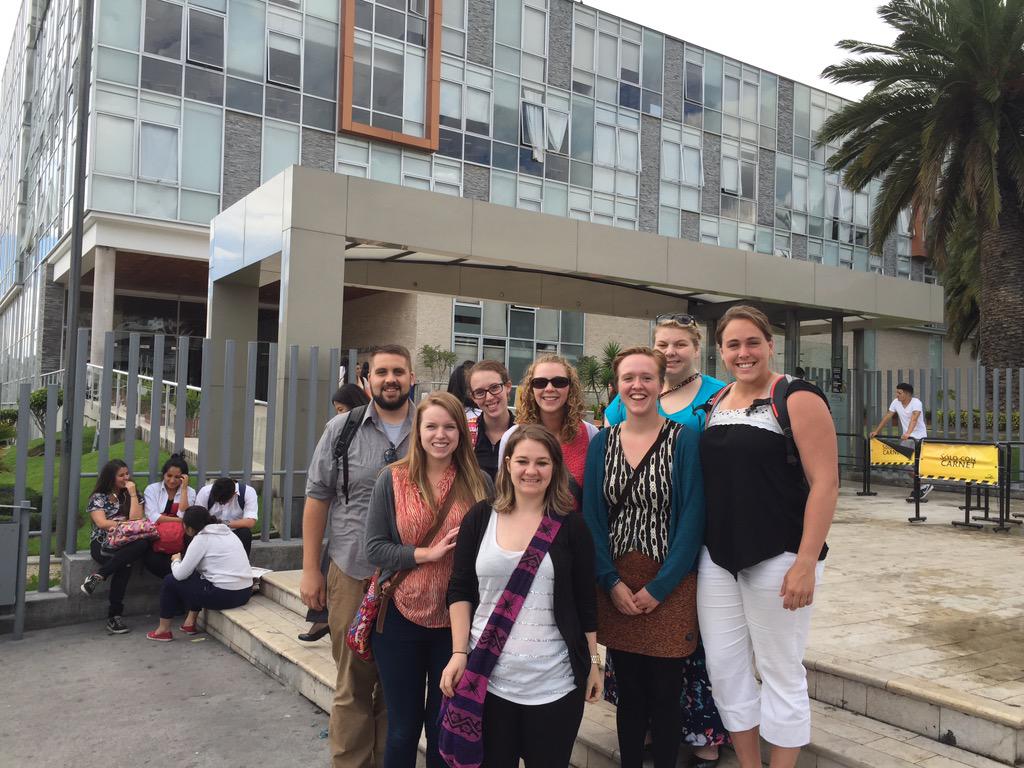 RaulALeon82's tweet photo. Visiting and learning at in #ecuador with @EMU_Swoop @HESA_EMU students. Exploring global citizenship http://t.co/ITXDJnEjW7