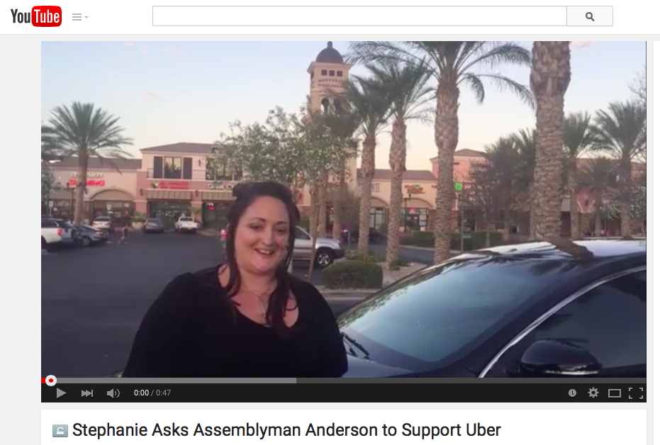 Uber_Vegas's tweet photo. @anderson4nv: See why your constituent Stephanie believes #NVneedsUber → http://t.co/HZ6TIzdtB1  #NVleg http://t.co/068wDytnUs