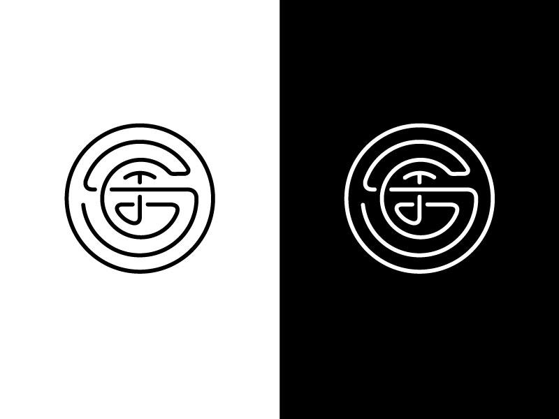scottjonez's tweet image. Decided to have fun with lines & make mahself a little monogram on the 1st "summer friday" // #designforfun #SGJ