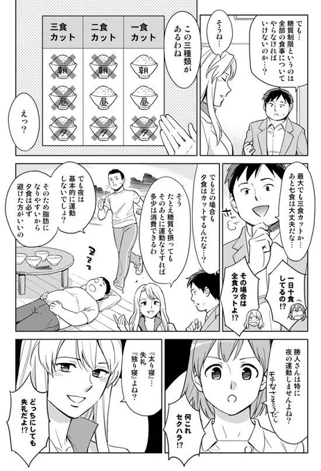 「夜」は特に炭水化物を食べないようにしましょう。より脂肪がつきやすくなります。  